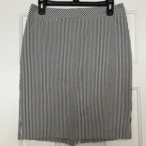 J. Crew Striped Pencil Skirt